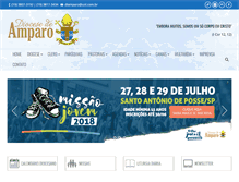 Tablet Screenshot of diocesedeamparo.org.br